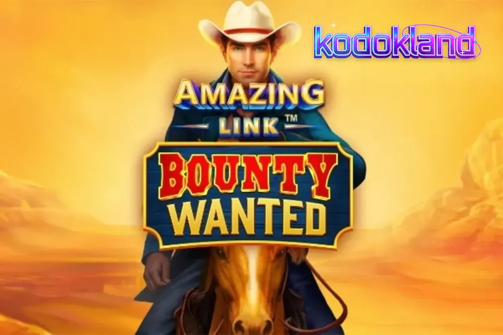 Pemandangan gurun pasir dalam slot Amazing Link Bounty Wanted